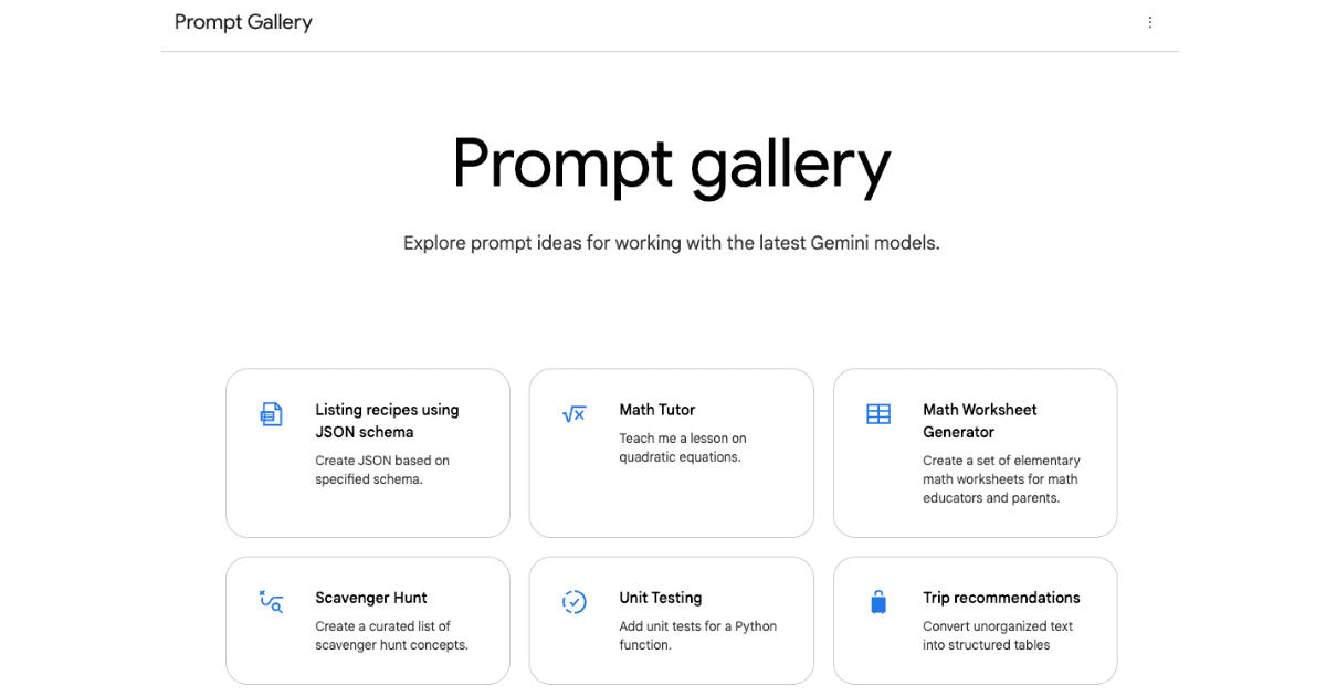 Prompt Gallery