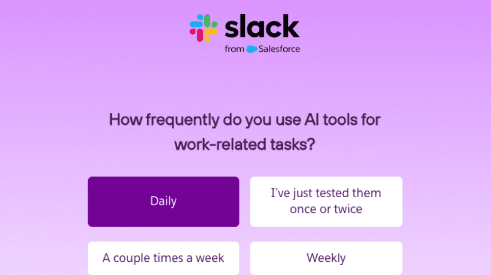 Slackの実施した調査