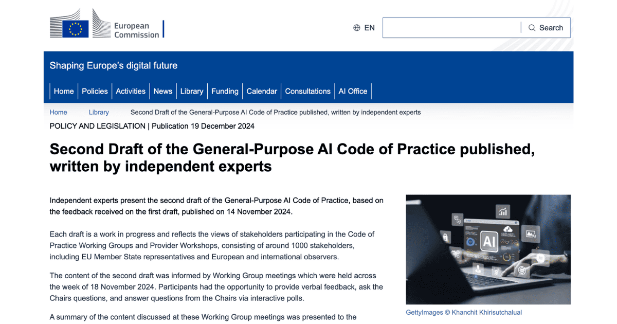 General-Purpose AI Code