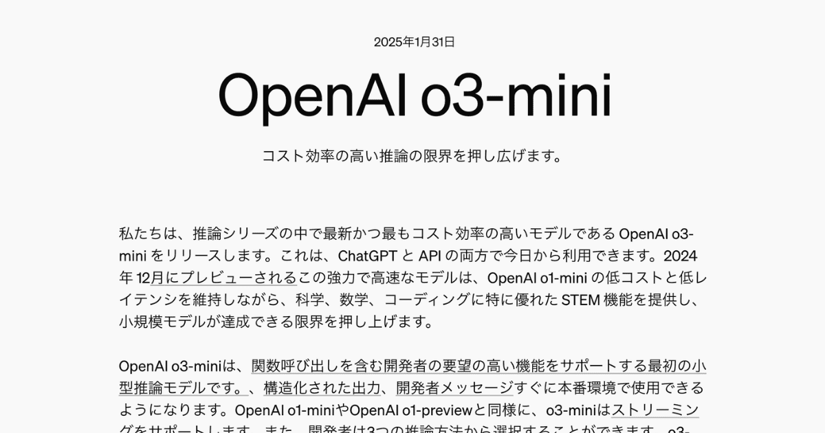 o3-mini